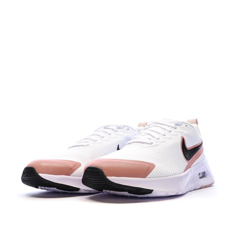 Baskets Blanches/Roses Femme Nike Air Max Nuaxis vue 6