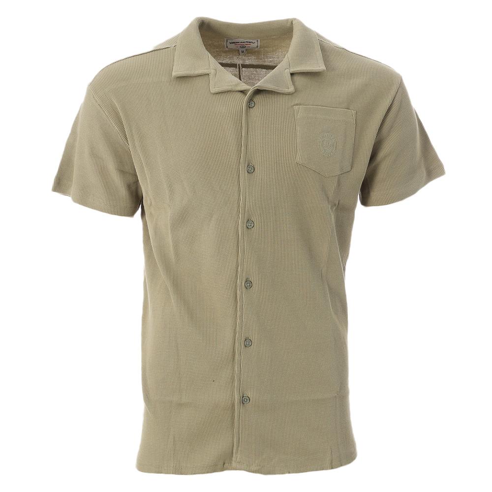Chemise Vert Homme American People Cils pas cher