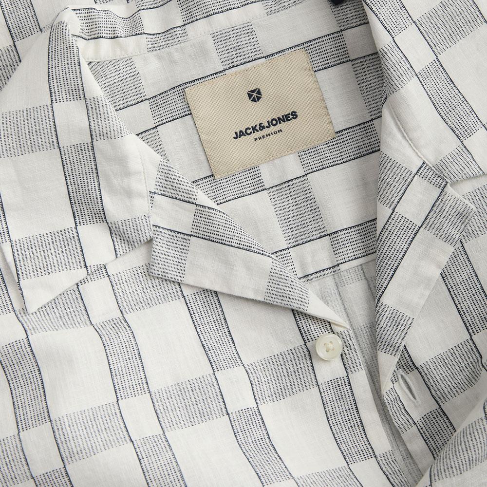 Chemise Blanc/Marine Homme Jack & Jones Kevin vue 3