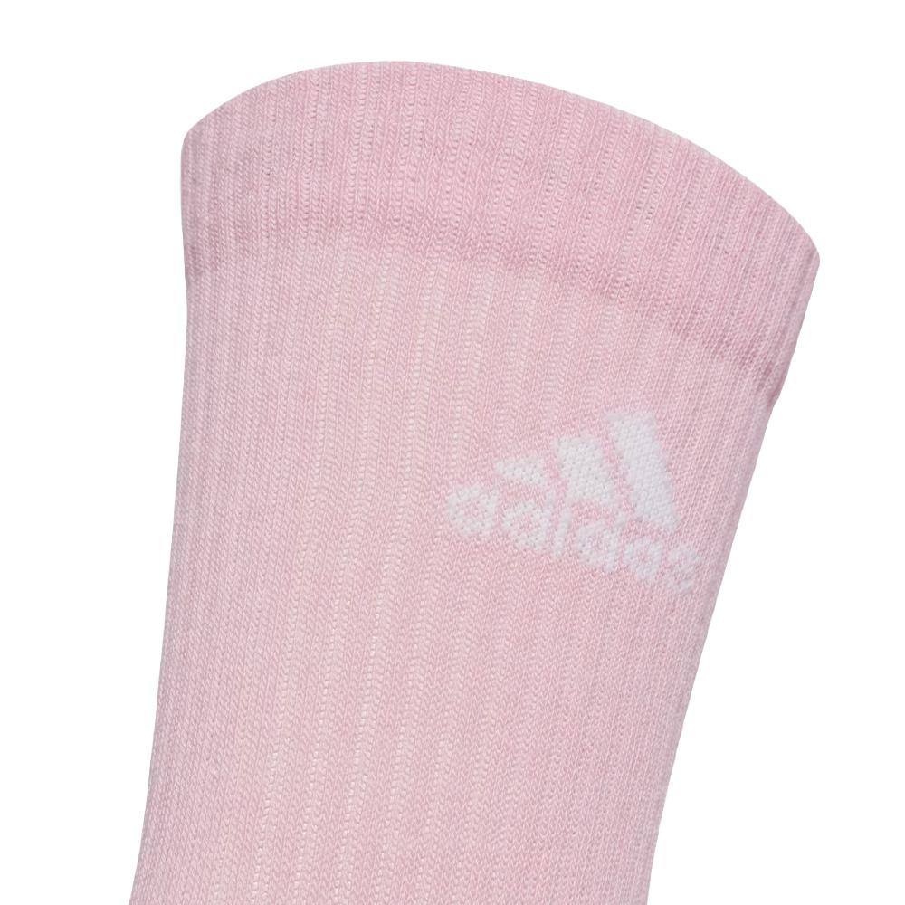 X3 Paires de Chaussettes Blanc/Rose Mixte Adidas JC9382 vue 2