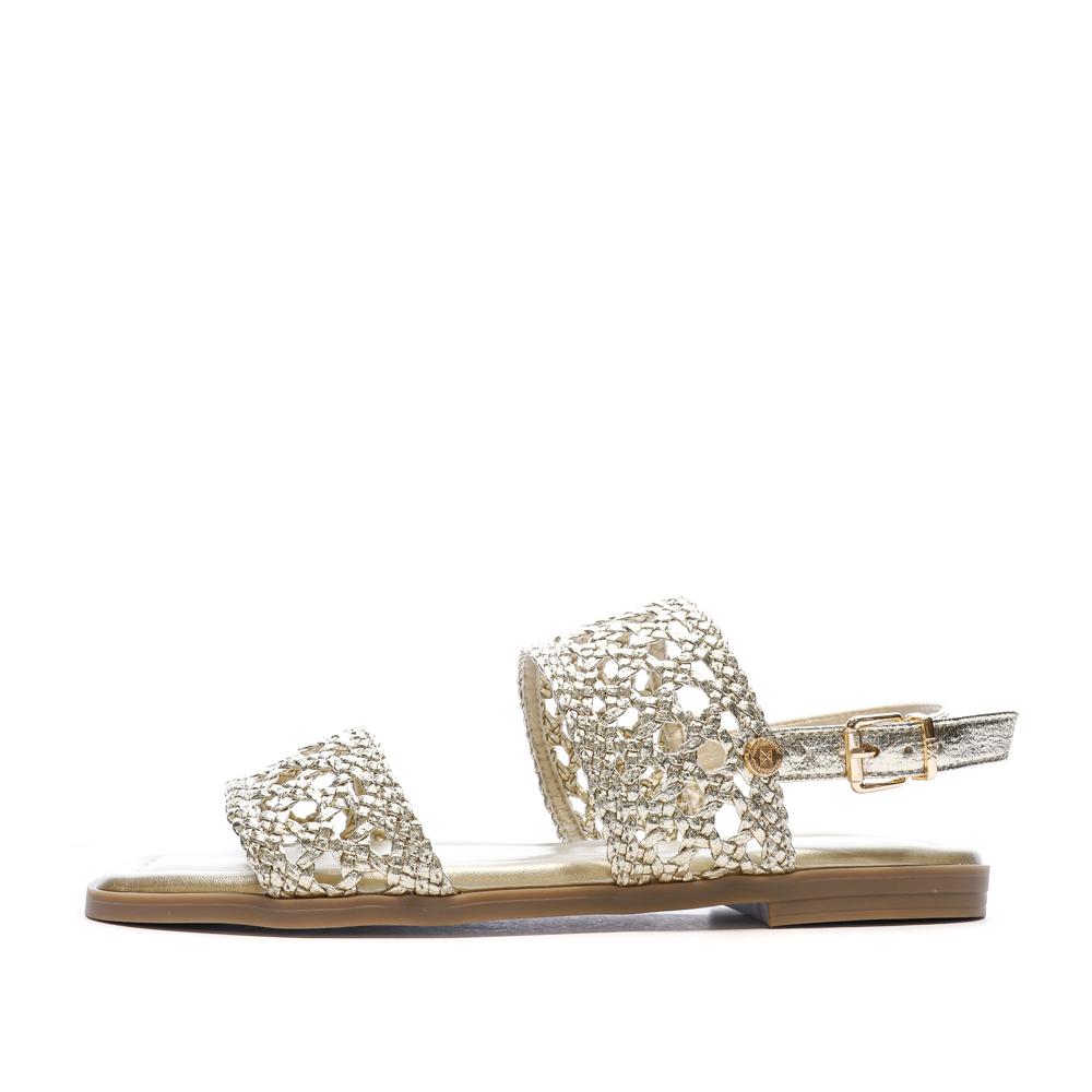 Sandales Doré Femme Xti Plomb pas cher