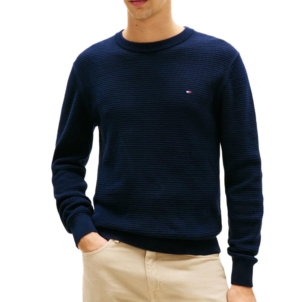 Pull Marine Homme Tommy Hilfiger Seasonal pas cher