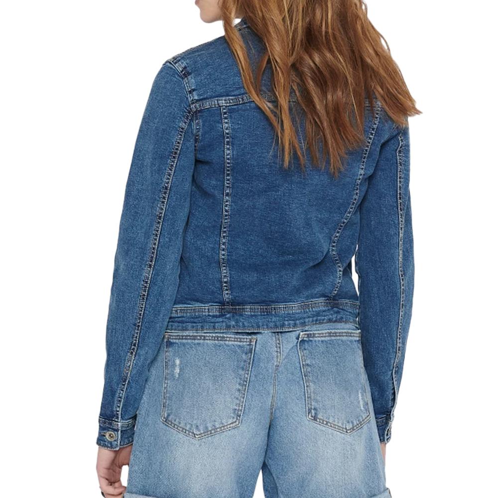 Veste en Jean Bleu Femme Only Tia vue 2