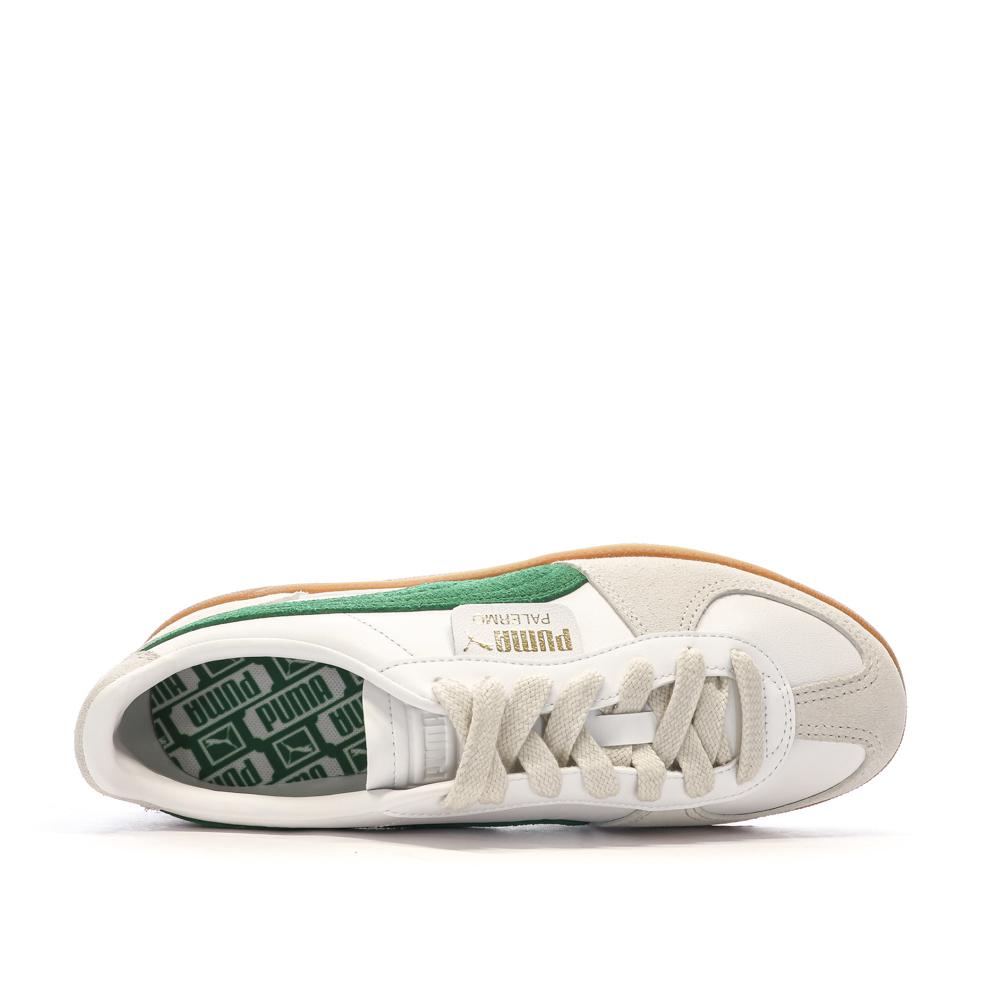 Baskets Beiges/Vertes Homme Puma Palermo vue 4