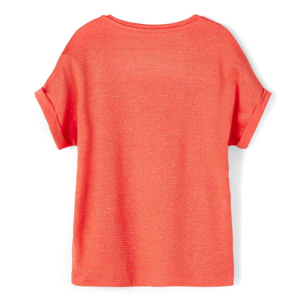 T-Shirt Orange Fille Name It KYRRA vue 2