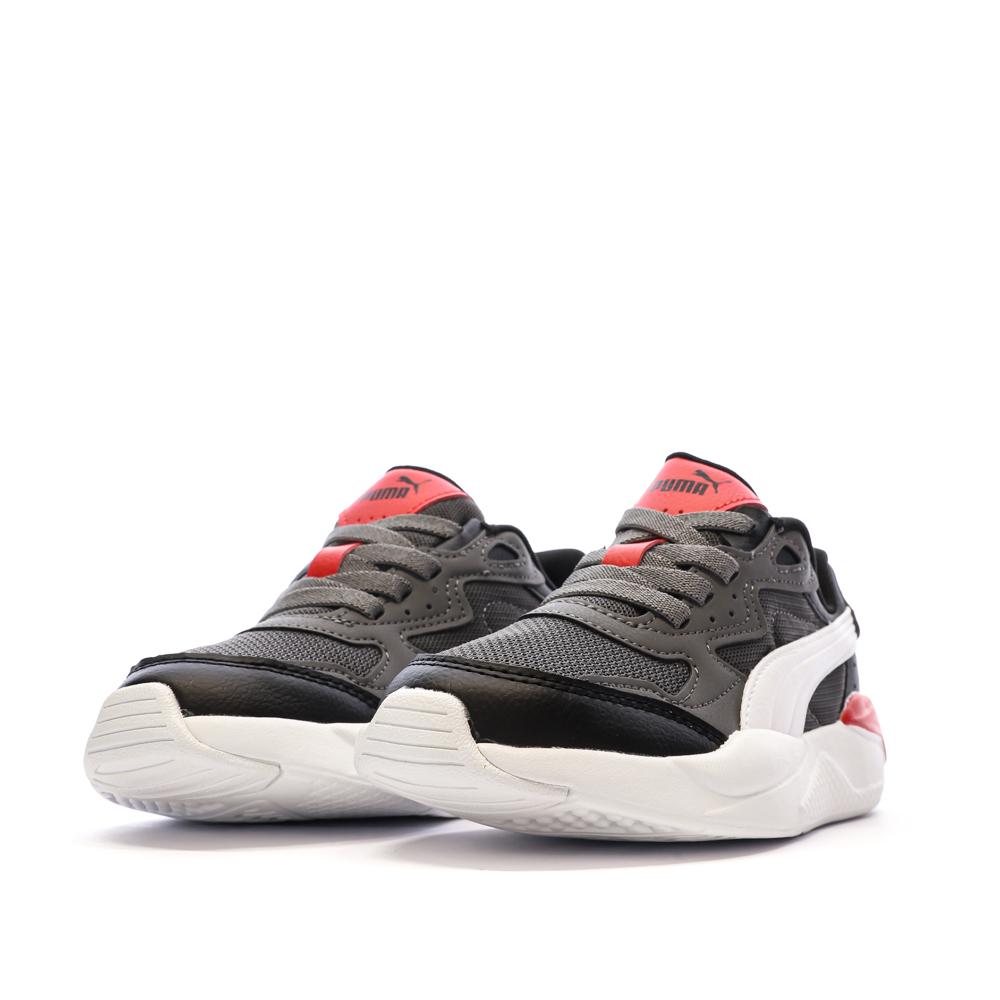 Baskets garçon Puma X-Ray Speed Gris/Blanc/Rouge – Performance et style vue 6