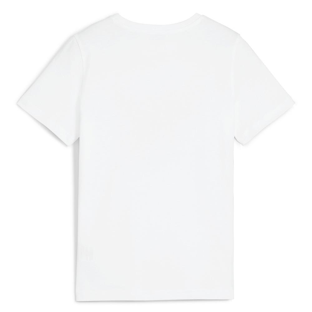 T-shirt Blanc Garçon Puma Graf Cat vue 2