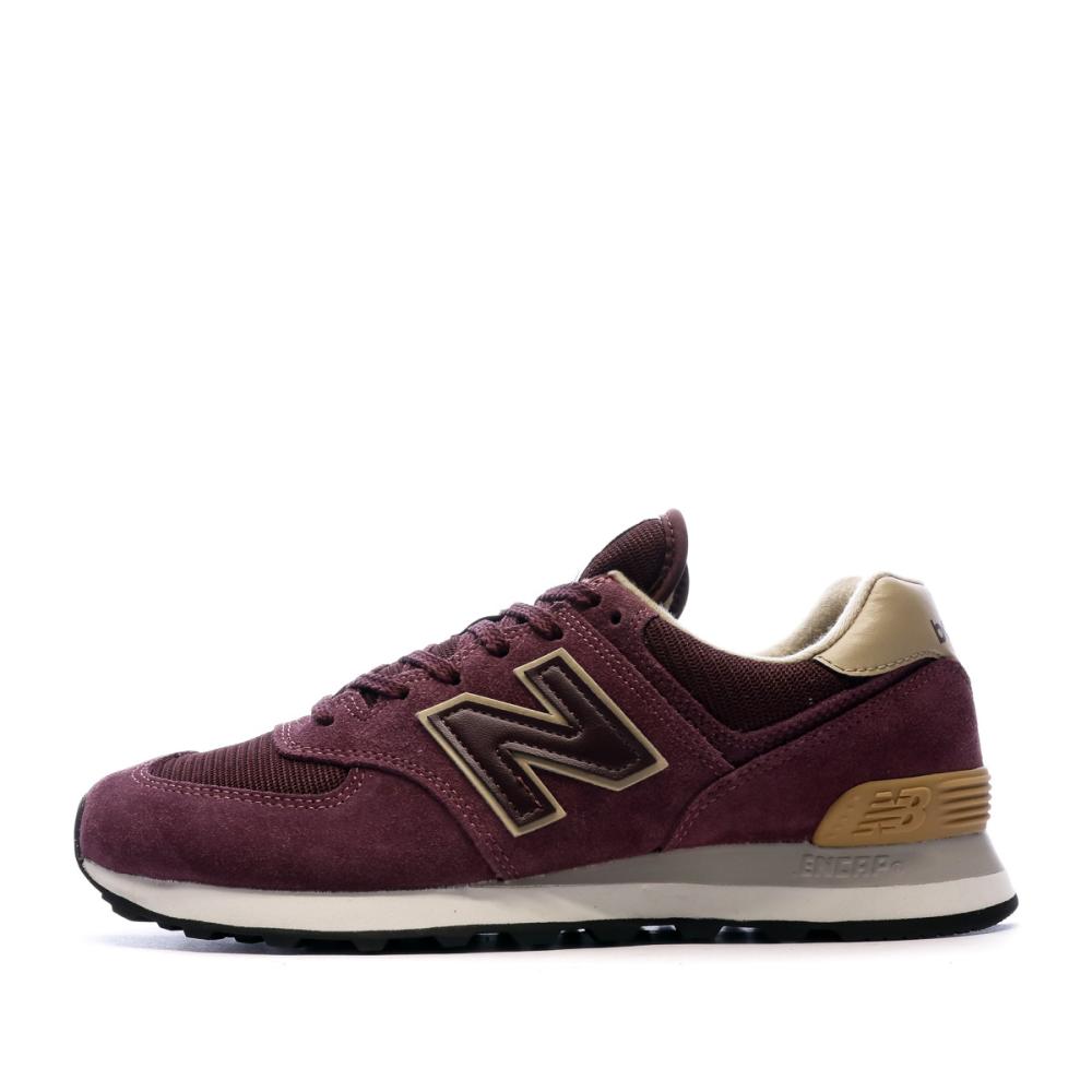 ML574 Baskets Bordeaux/Noir Homme New Balance pas cher