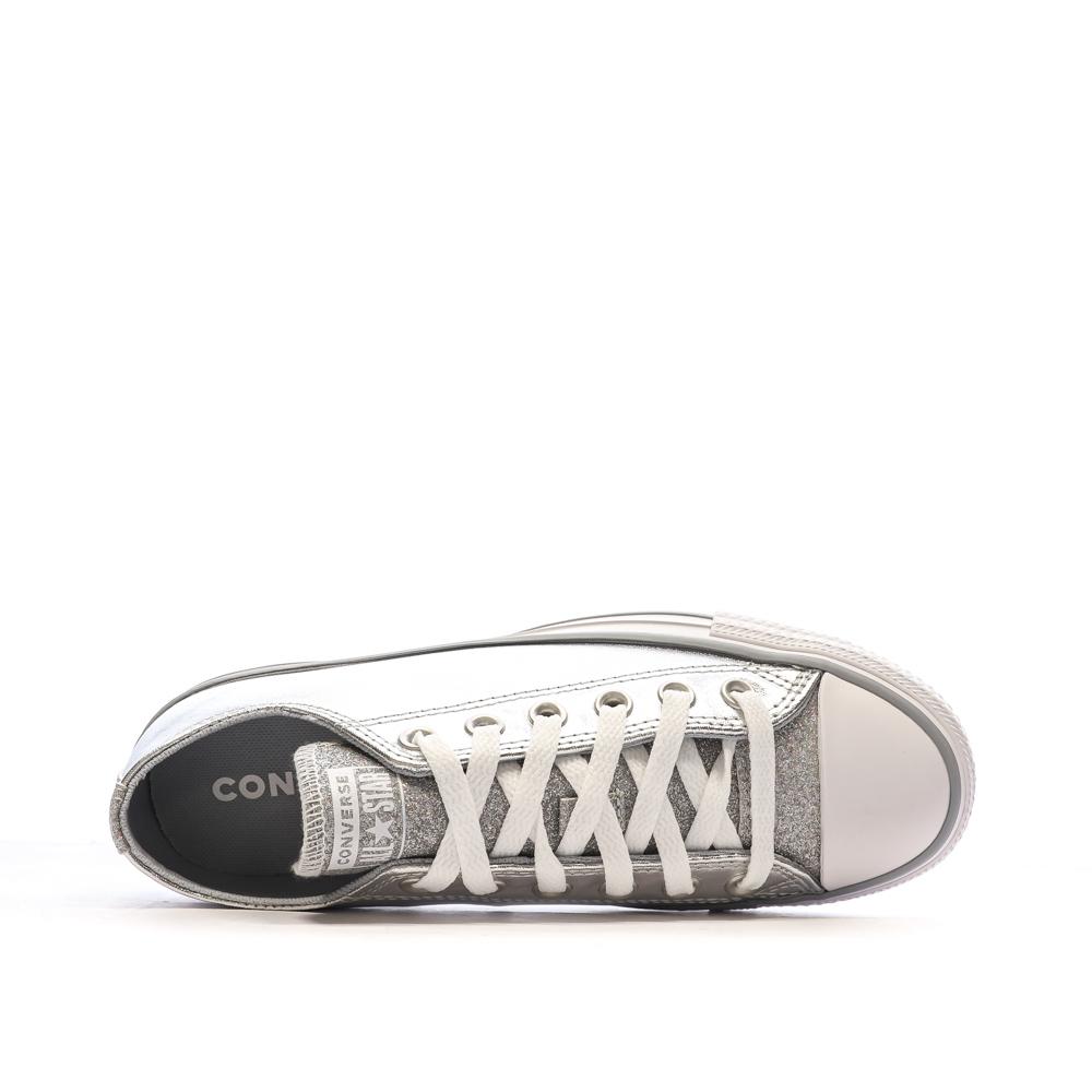 Baskets Argentées Femme Converse Chuck Taylor All Star A05433C vue 4