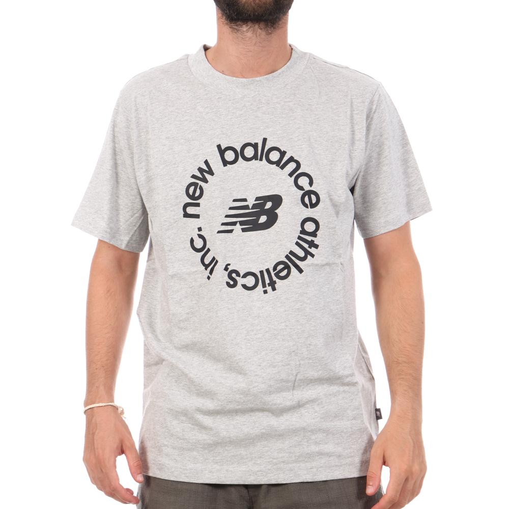 T-shirt Gris Homme New Balance Seasonal MT43907 pas cher
