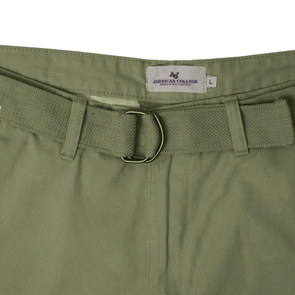 Short Kaki Homme American College Chino vue 3