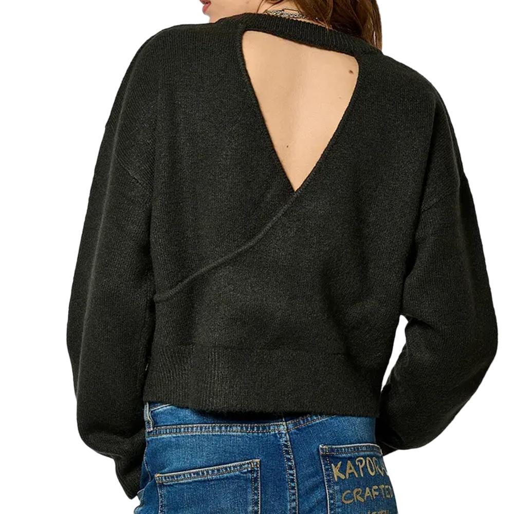Pull Noir Femme Kaporal Charco vue 2