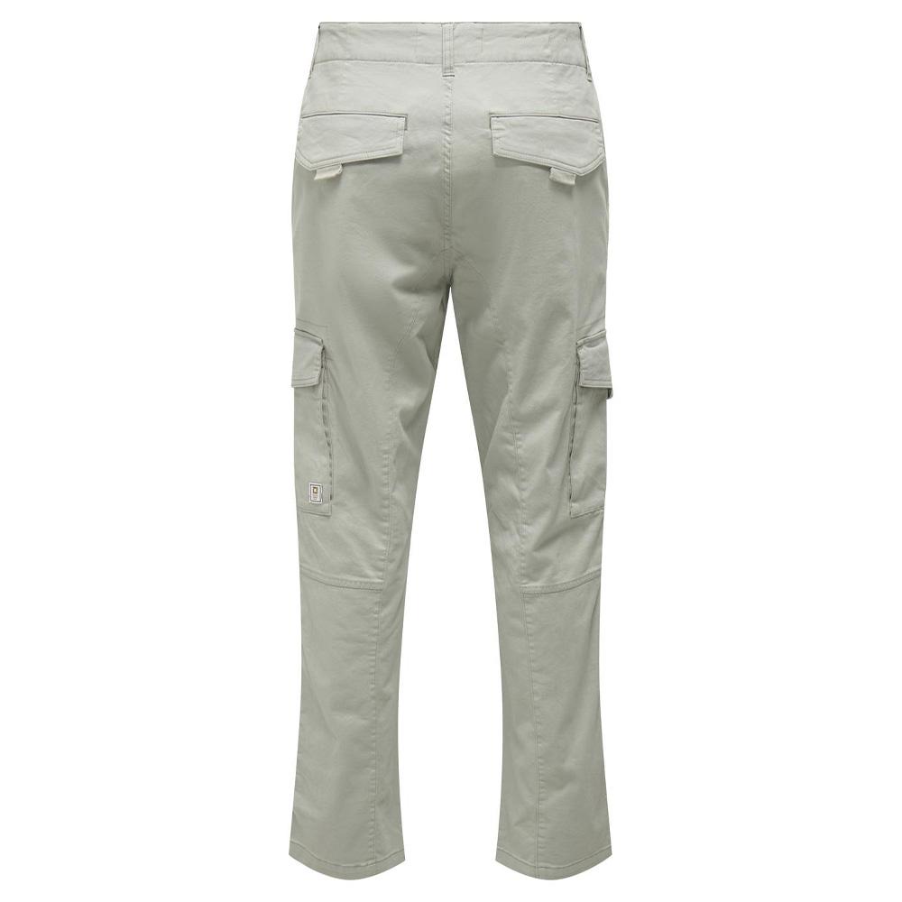 Pantalon Cargo Gris Clair Homme Only & Sons Dean vue 2