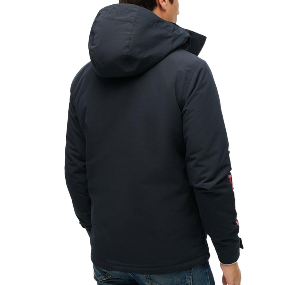 Manteaux Marine Homme Superdry Hooded Ultimate Windbreaker vue 2