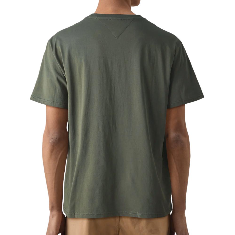 T-shirt Kaki Homme Tommy Hilfiger Linear vue 2