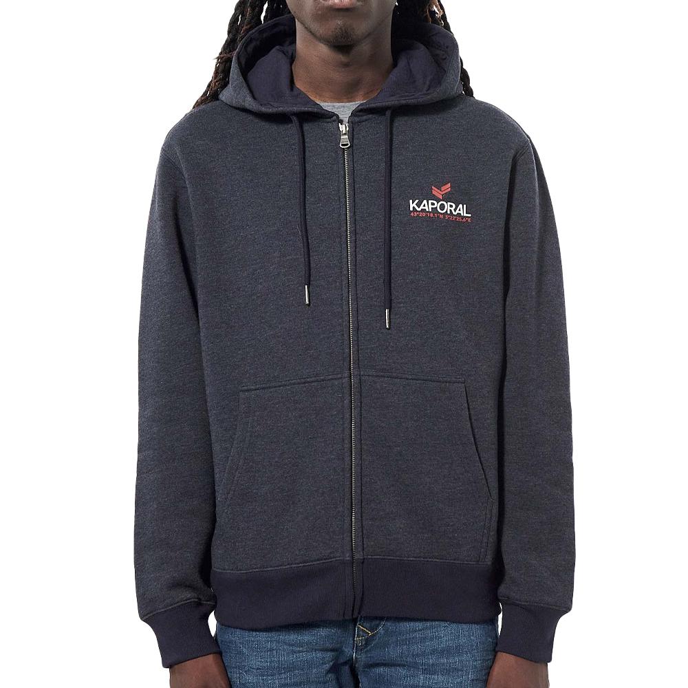 Sweat Zippé Marine Homme Kaporal Byla pas cher