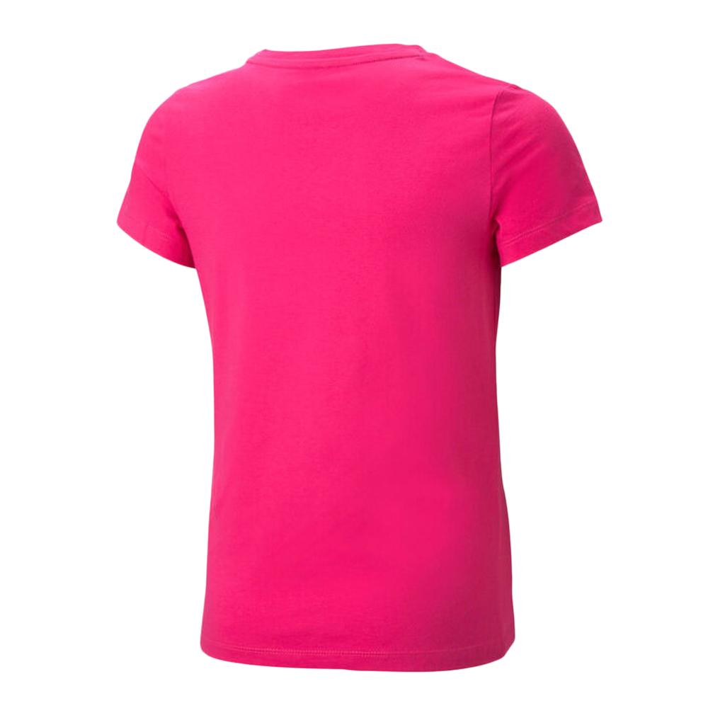 T-shirt Rose Fushia Fille Puma Tee vue 2