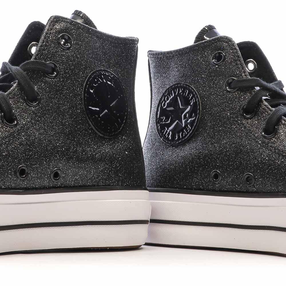 Baskets Noires Femme Converse Chuck Taylor All Star Lift A05436C vue 7