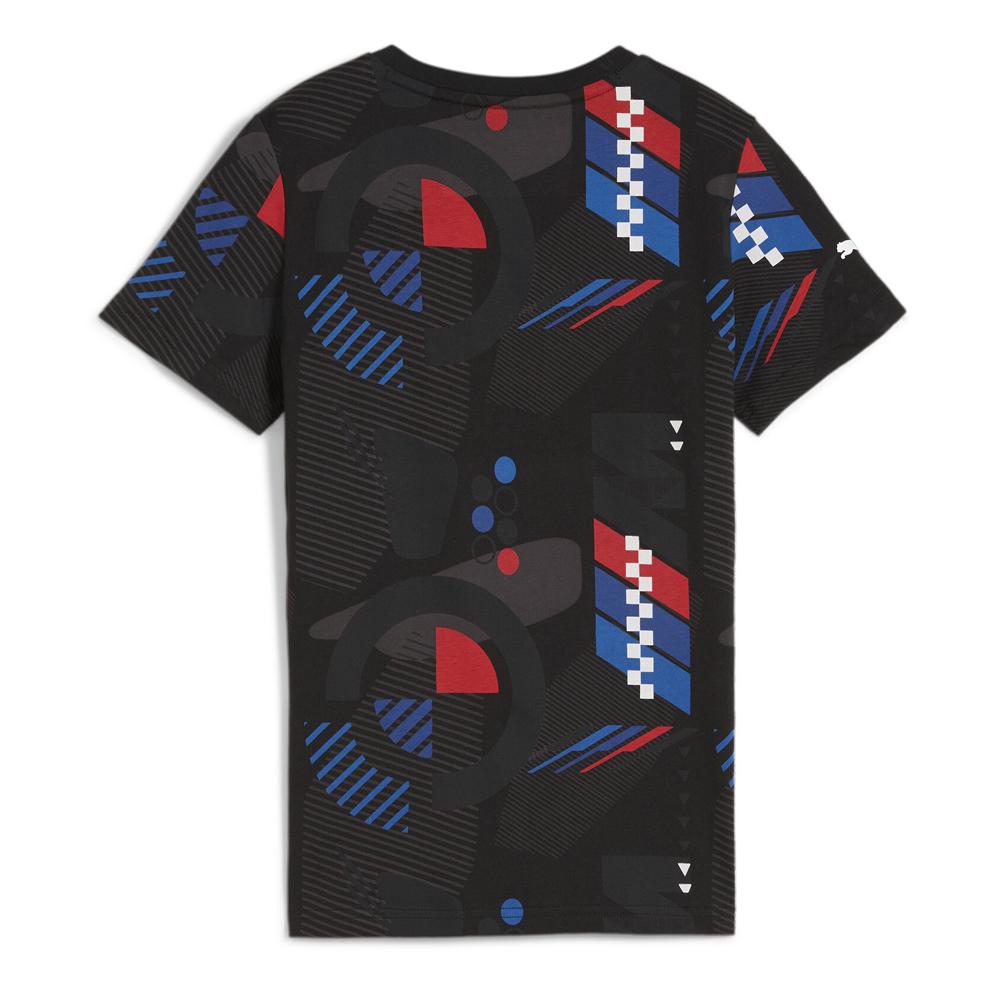 T-shirt Noir Garçon Puma Bmw Kids Aop vue 2