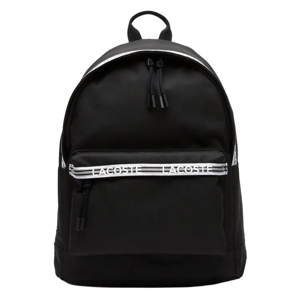 Sac à dos Noir Homme Lacoste Backpack NH4269 pas cher