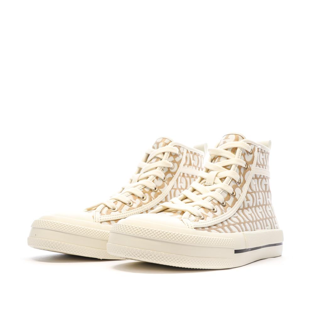 Baskets Blanches/Marron Femme Guess Colyn vue 6