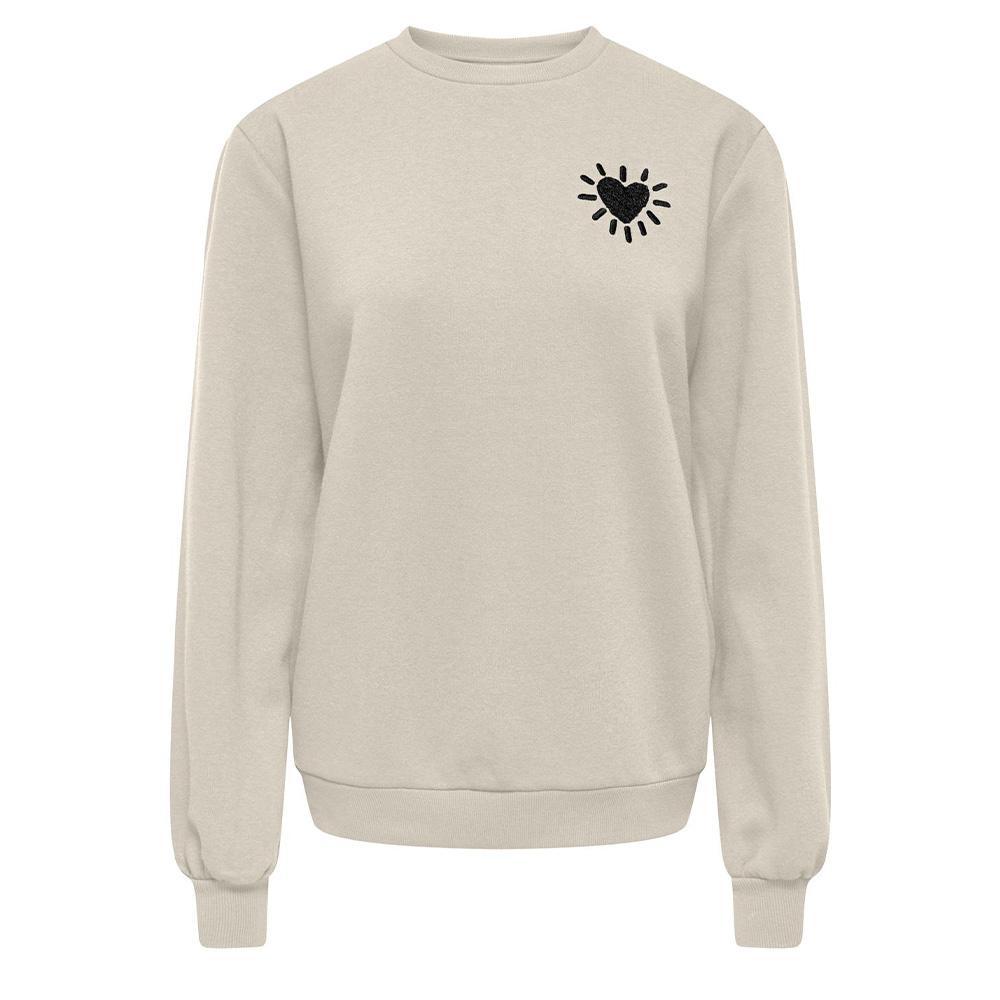 Only Elanor Women’s Ecru Sweatshirt affordable