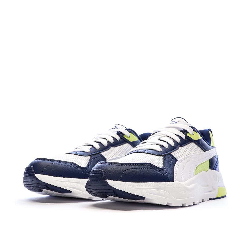 Baskets Blanches/Marines Garçon Puma Trinity 2 vue 6