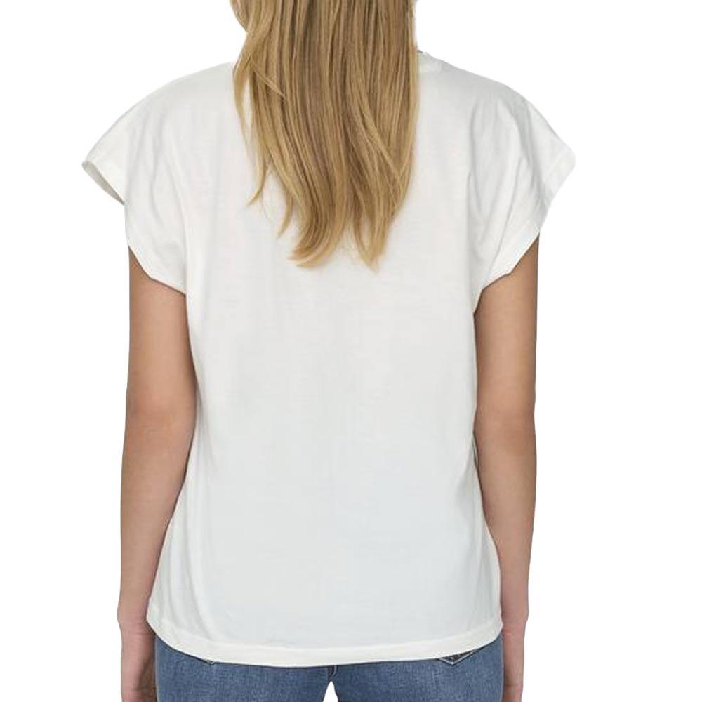 T-Shirt Blanc Femme JDY Rose vue 2