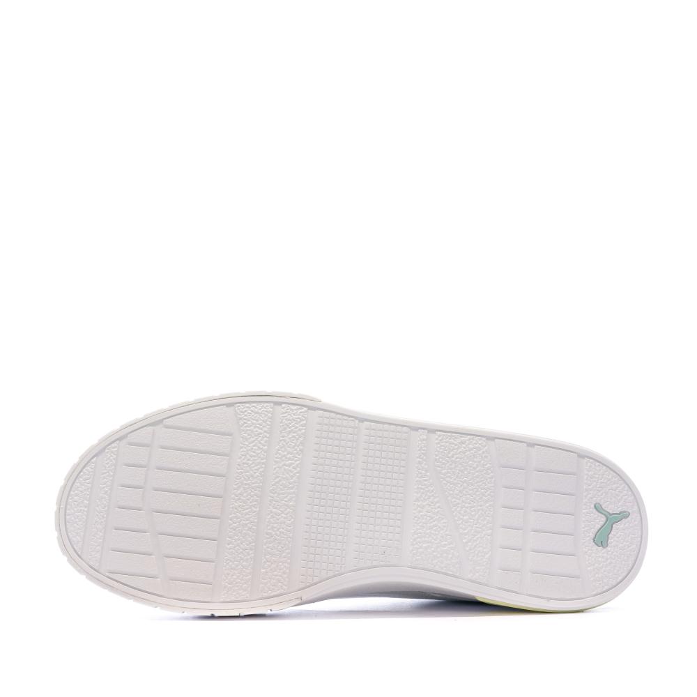 Baskets Blanche/Jaune Femme Puma Cali Star vue 5