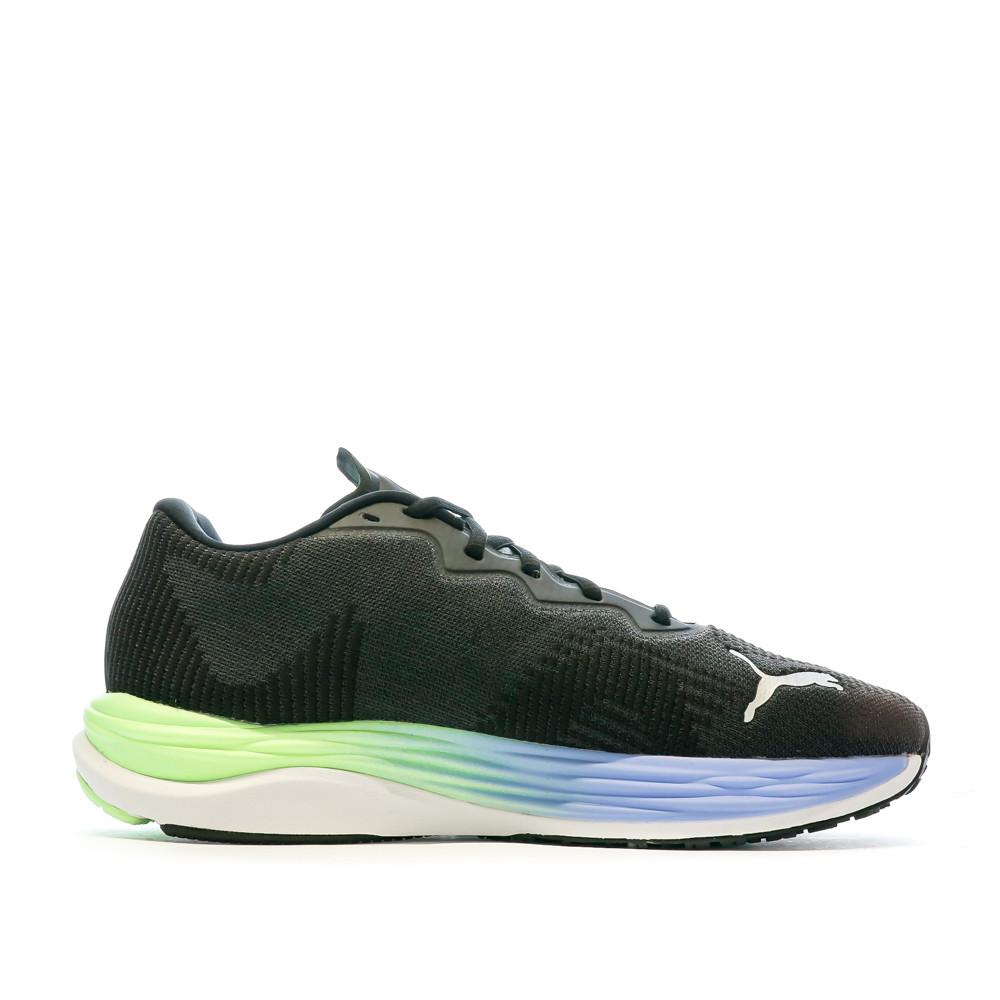 Chaussures de Running Noire/Verte Homme Puma Velocity Nitro vue 2