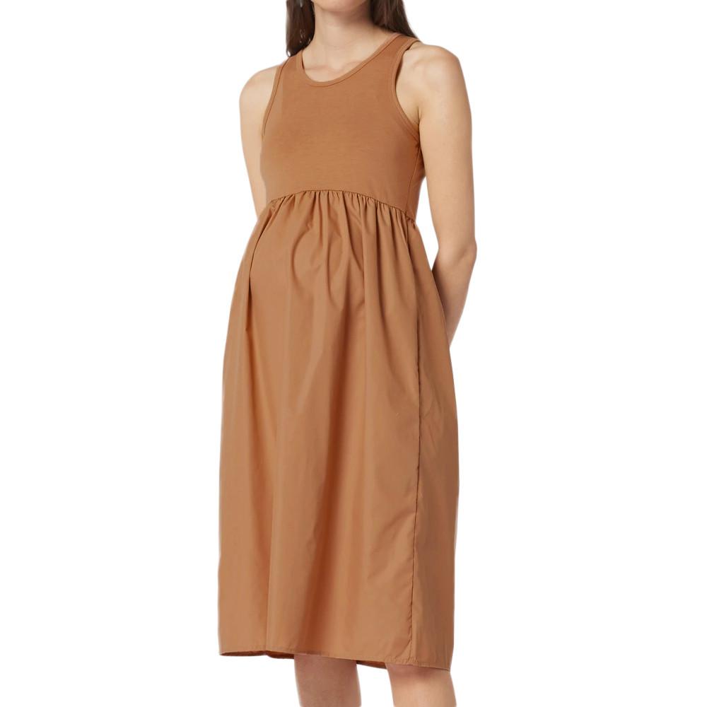 Robe Marron Femme Mamalicious Macy pas cher