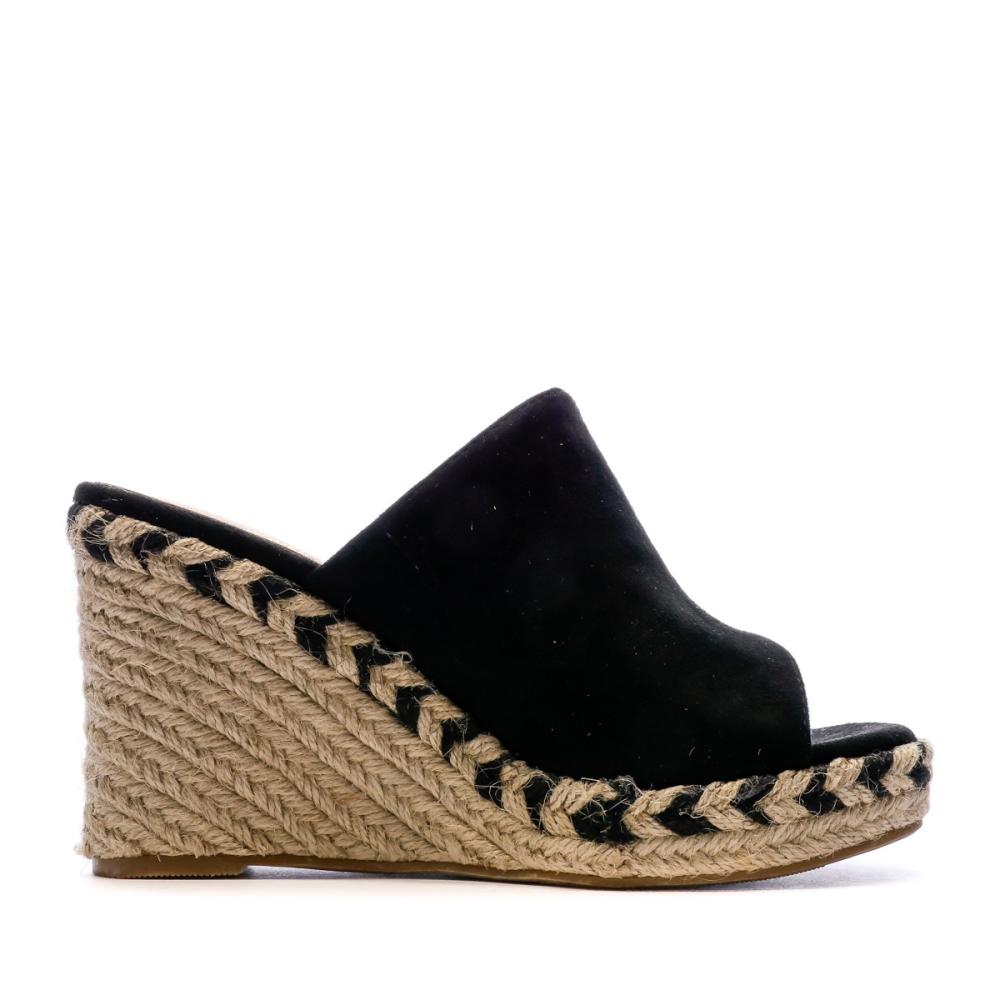 Sandales Compensées Femme Noir Beppi Wedge Slipper vue 2