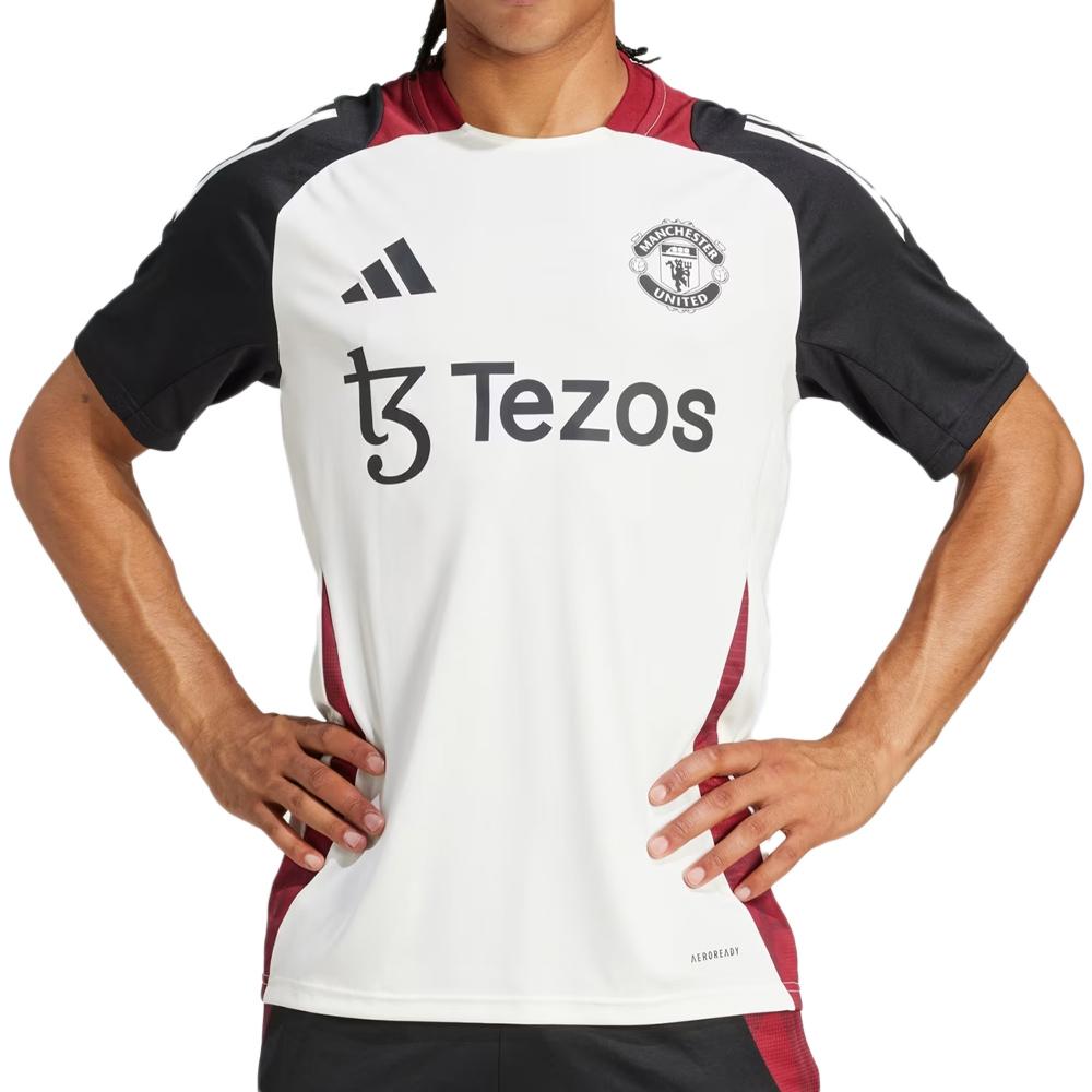 Manchester United Maillot Training Blanc Adidas Tiro 24 pas cher
