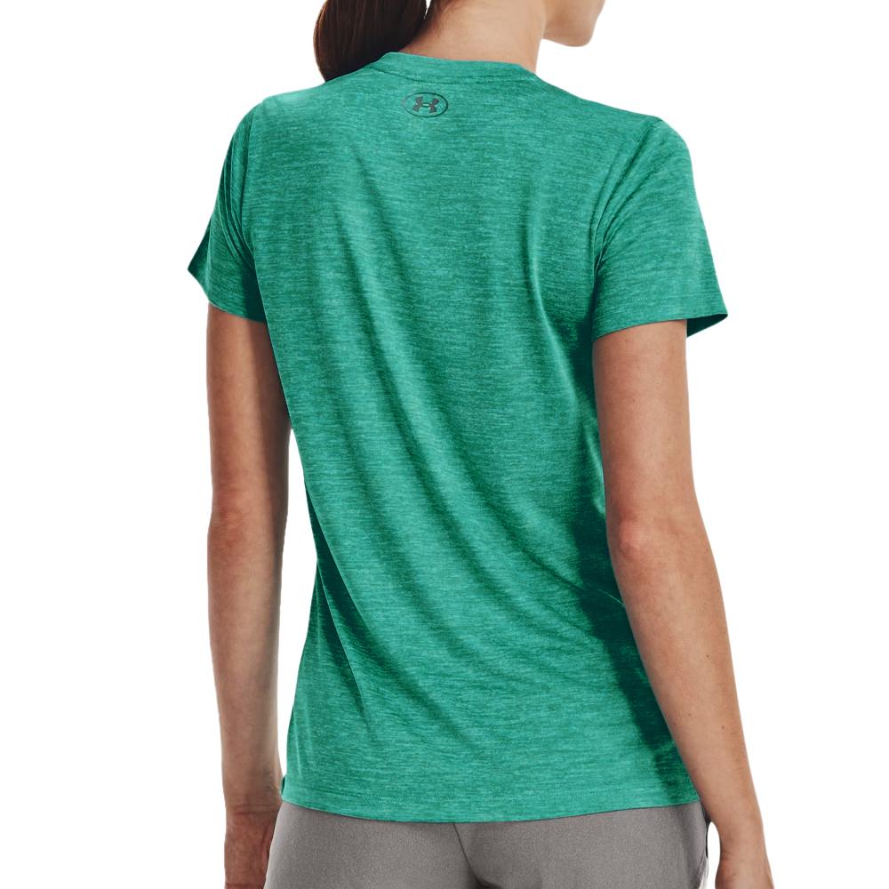 T-shirt de Sport Bleu Femme Under Armour Tech SSV Twist vue 2