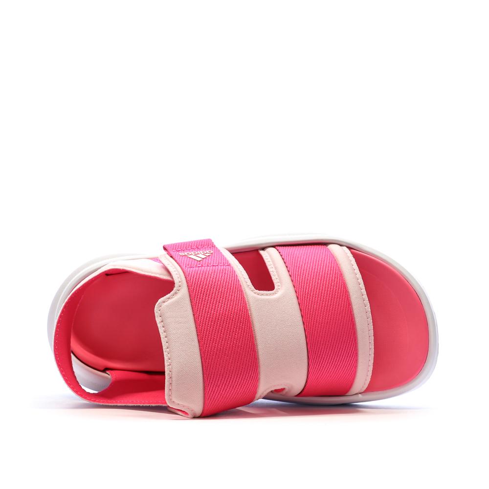 Sandales Roses/Blanches Fille Adidas Mehana vue 4