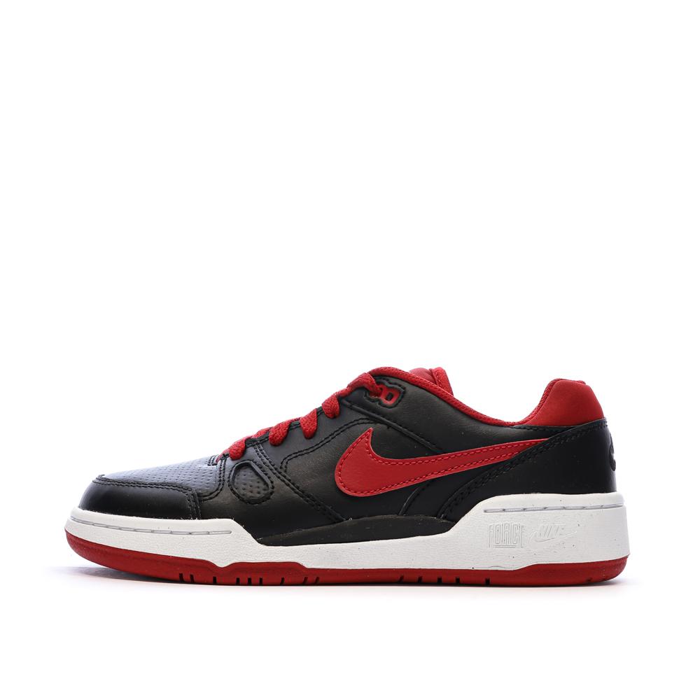 Baskets Noir/Rouge Garçon Nike Full Force Lo pas cher