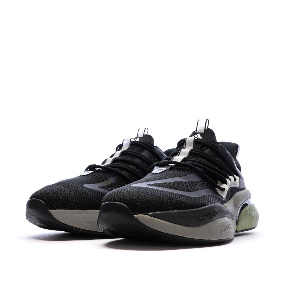 Baskets Noires/Grises Homme Adidas Alphaboost vue 6