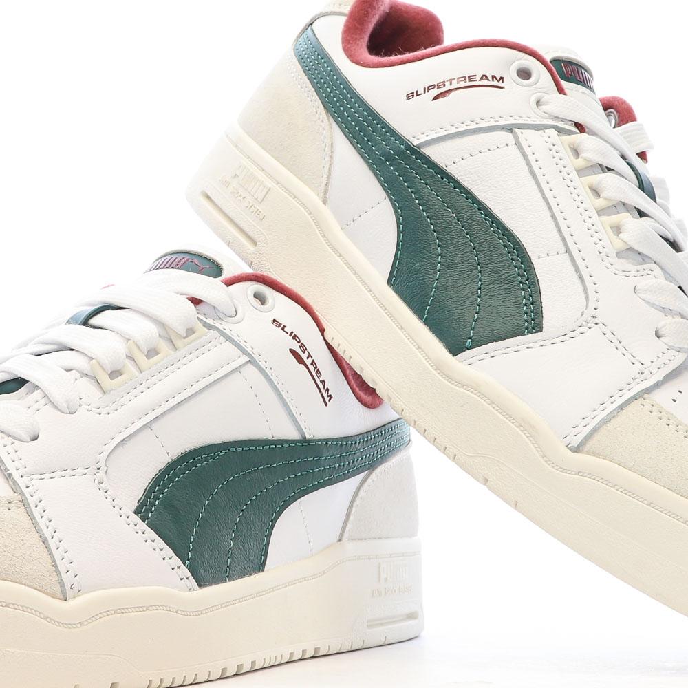 Baskets Blanc/Vert Homme Puma Slipstream Lo Retro vue 7