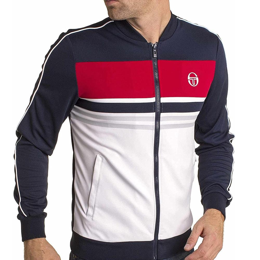 Veste Blanche/Marine Homme Sergio Tacchini Ishen pas cher