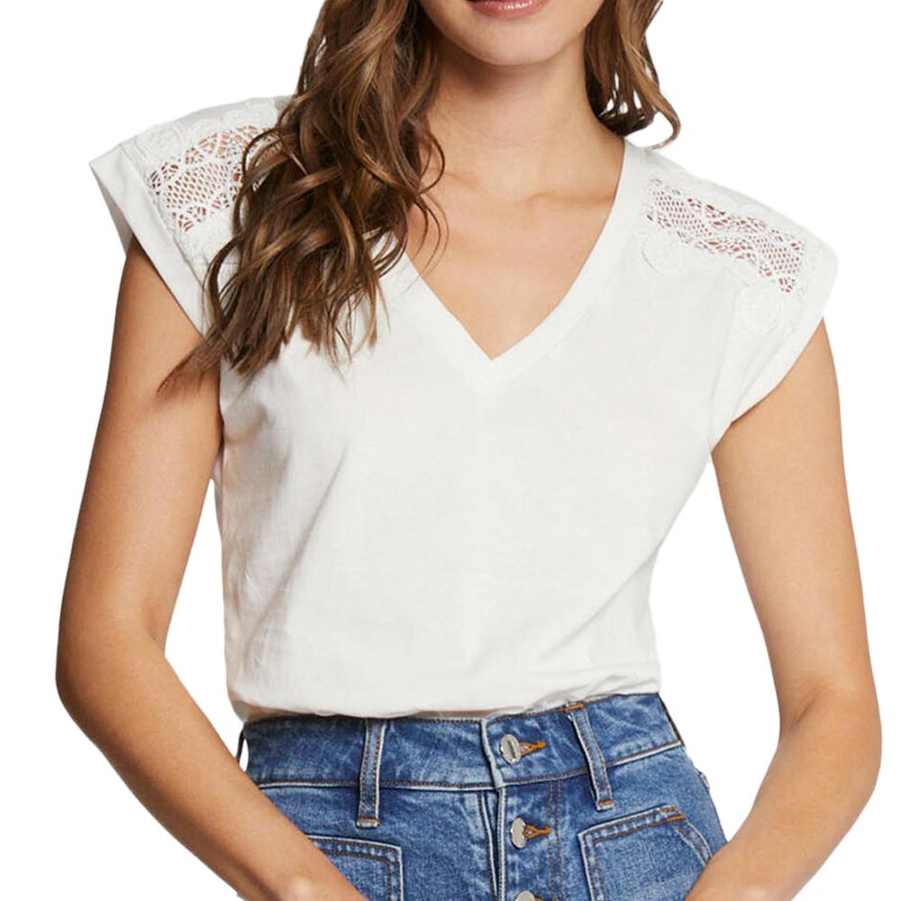 T-shirt Blanc Femme Morgan Deci pas cher