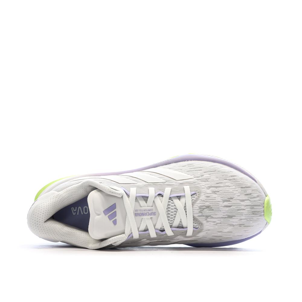 Chaussures de running Blanches/Jaunes Femme Adidas Supernova vue 4