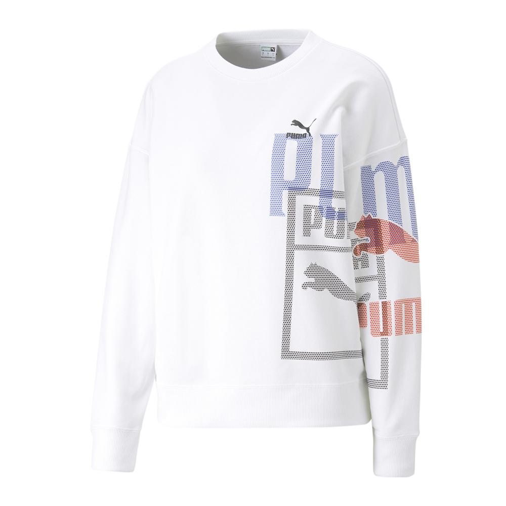 Sweat Blanc Homme Puma Classics pas cher