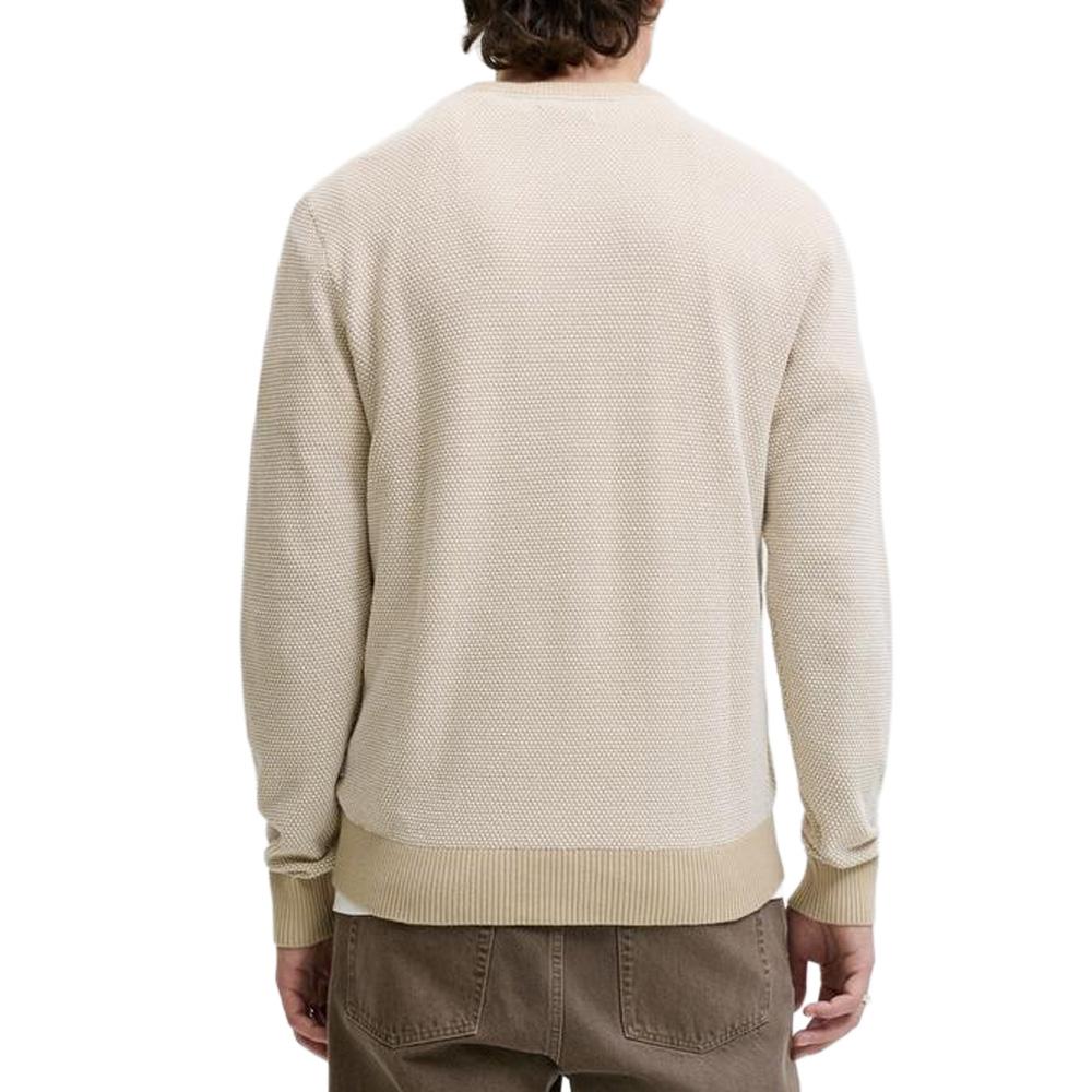Pull Beige Homme Jack & Jones Globe Knit vue 2