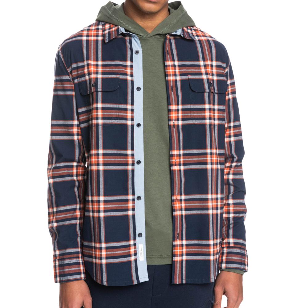 Camisa azul marino para hombre Quiksilver Kirkham EMEA barato