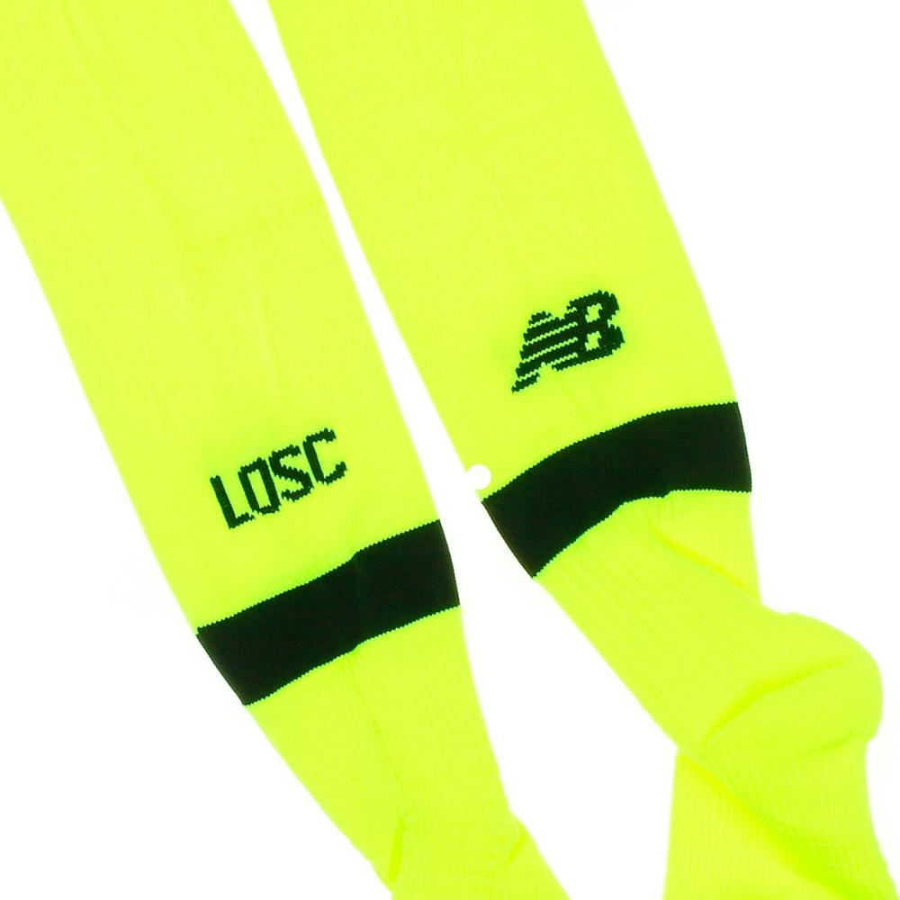 LOSC Chaussettes Jaune fluo Foot New Balance vue 2