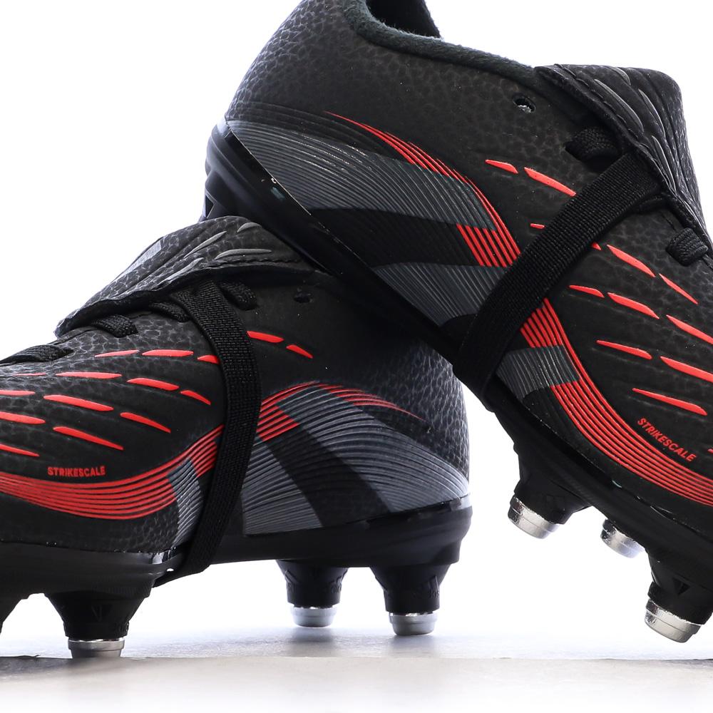 Zapatillas de fútbol negras para niños Adidas Predator League FT SG ver 7