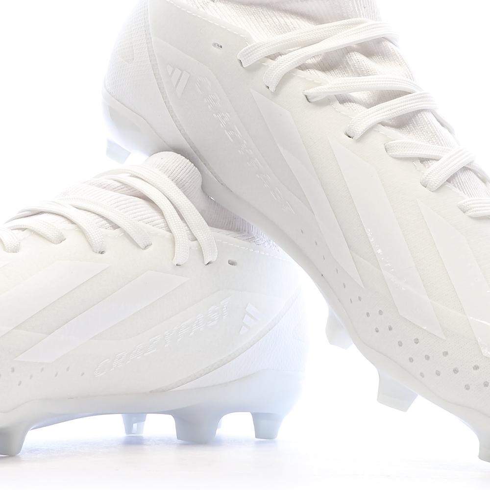 Chaussures de football Blanches Garçon Adidas X Crazyfast.3 vue 8