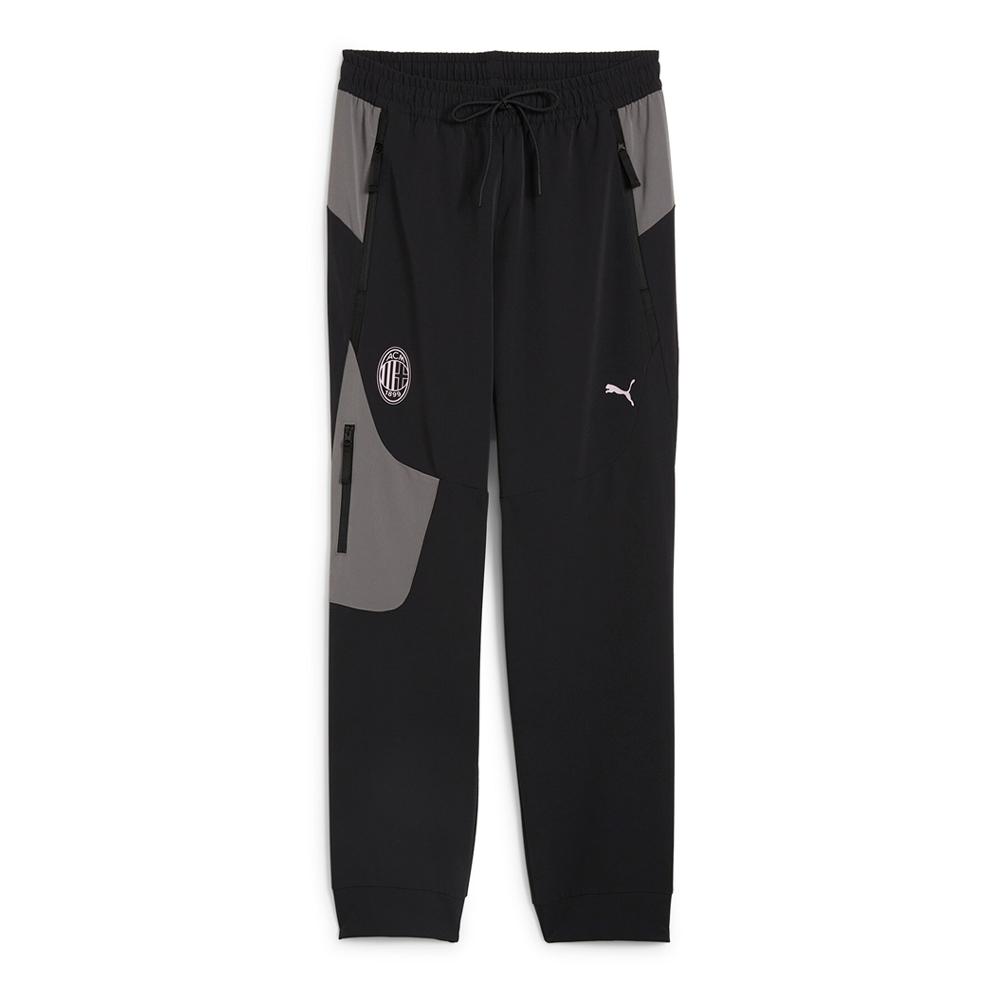 AC Milan Pantalon de survêtement Pre-Match Noir/Gris Homme Puma 2024/25 pas cher