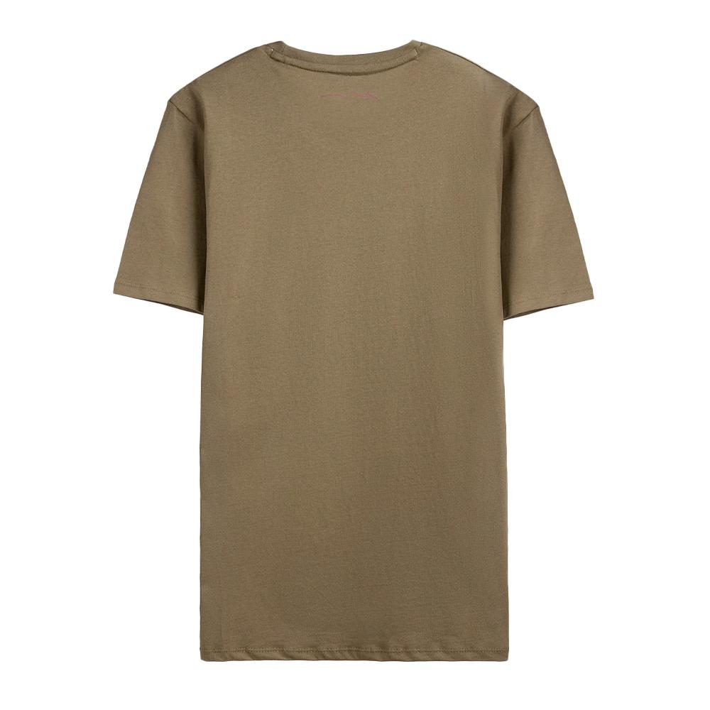 T-shirt Kaki Clair Homme Teddy Smith 11017024D0 vue 2