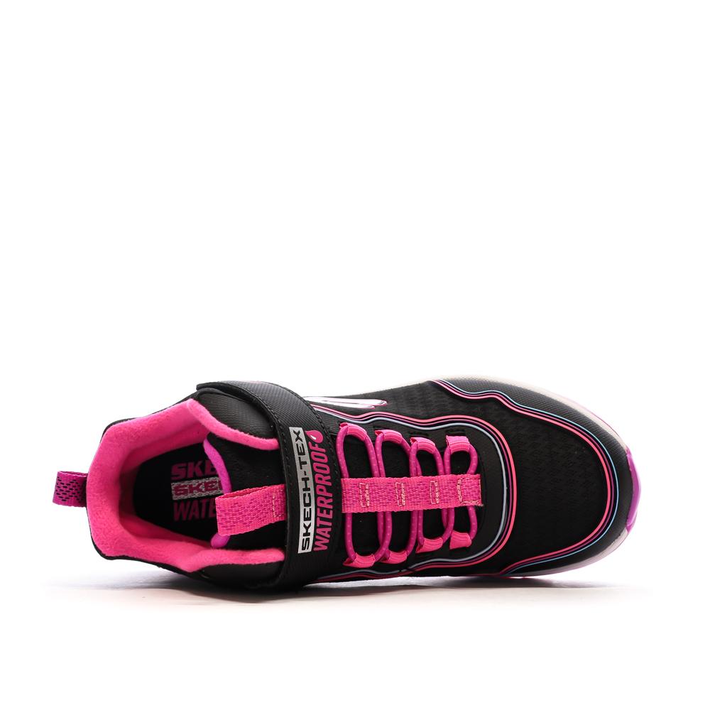Baskets Noire/Rose Fille Skechers Outdoor Storm vue 4
